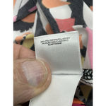 Anne Klein Womans XL Multicolor Geometric 3/4 Bell Sleeve Peekaboo Chest Blouse Photo 4