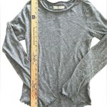 We The Free Free People Be My Baby Long Sleeve Knit Top Size Large Gray Neutral Minimalist Photo 6