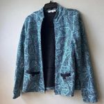 Rafael Sport Women's Blazer Jacket Stretch Long Sleeve Black/Blue‎ Petite Size L Blue Size L Photo 0