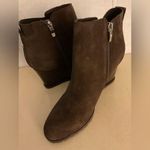 Nine West women Brown Suede platform Curtis wedge boots size 8 Photo 0