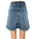Old Navy OG Straight Women's Blue High Rise Cuffed Denim Jean Shorts Size 14 Photo 2