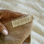 Cream Cottagecore Cutout Sweater Crop Beige Long Sleeve Women's S‎ Asymmetrical Tan Photo 3