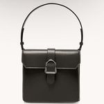 Senreve Cavalla Saddle Bag in Noir Soft Black Piatta NEW Photo 0