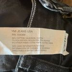 Ymi Black Denim Jeans Junior Size 9 High Rise Wide Leg Hipster Punk Edgy Grunge Photo 7