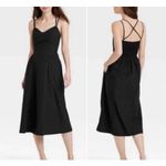 A New Day NWT black corset Aline cross back dress size small Photo 1