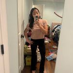 Aerie  M Petite Black Flare Leggings Photo 3