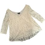 American Eagle  Sheer Floral Lace Top Women Size XS Mesh Flowy Romantic‎ Coquette Photo 5