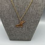 Handmade Vintage Winged Ice Skate Multi Gold Tone Necklace New Chain Unisex Photo 1