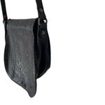 Patricia Nash  Black Leather Tooled Crossbody Saddle Bag Western Boho Purse Photo 2