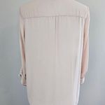 Elle  Peach Whip Lace Trim Button Down Size  Medium Photo 4