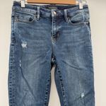 Liverpool Abby Medium Adams Wash Mid Rise Distressed Skinny Jeans Sz 4 Photo 3