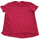 ZARA  Shirt Womens Medium Pink‎ High Low Hem Short Sleeve Casual Tee T-Shirt Top Photo 0