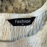 Elegant White Long Sleeve Dress Size M Photo 4