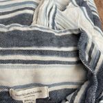 Beach Lunch Lounge Striped Button Front Top Photo 2