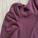 Rebecca Minkoff Maroon Hoodie Puffed Sleeve Sweatshirt Photo 3
