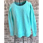 Vintage JC Penney Sweater Large JCP Pullover Nylon Rayon Wool Aquamarine… Size undefined Photo 1
