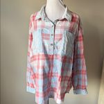 American Eagle  Outfitters Oversized Plaid Polo Shirt Photo 2