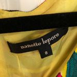 Nanette Lepore  striped bright beaded dress sz 8 Photo 3