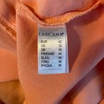 Lascana Womens Blouse Top Short Sleeve V Neck Abalone Button Coral Orange 10 Photo 6
