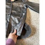 Cider  Women's Oversized Black Faux Leather Jacket Size XS (A525) Photo 5