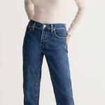 Madewell Perfect Vintage Straight Jean Indigo Wash Instacozy Edition Size 26 Photo 0