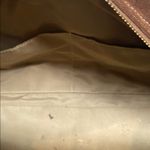 Coach  SMALL Hvy Leather Suede Mia Soho Satchel Barrel Shoulder Bag F10061 Brown Photo 9