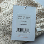 ANDIE  Swim Hydra Bikini Top Medium Vanilla Cream Crochet Lace Ruffled Photo 1