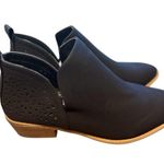 ROSY Women's US Shoe Size 9 Black Faux Leather Hallow Out Accented Bootie Photo 0