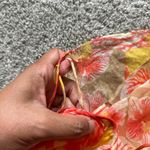 Diane Von Furstenberg  Orange and Yellow Strapless Smocked Camisole Photo 7