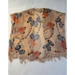 Daniel Rainn Kimono M/L Swimsuit Coverup Fringe Floral Orange Blue Photo 0