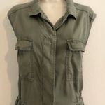 Buffalo David Bitton Like new  adjustable waist army green vest. Sz L. Photo 3