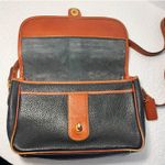 Coach Vintage 1980’s  Sheridan Mayfield Navy Blue Pebbled Leather w/ Brown Trims Photo 4
