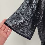 J.Crew Slouchy Sequin Top Metallic Oversized Indie Sleaze Party Club Size XS Photo 3