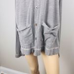 Decree  Women's Sz Large Gray Button Up Long Sleeve Cardigan Front Pockets Cotton Photo 5