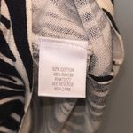 Dana Buchman  Black‎ and Cream Swirl Tank Top Zebra Photo 2