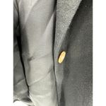 Lands' End Jacket Women 12 Black One Button 100% Camel Hair Wool Blazer Photo 3