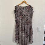Chic Geometric Print Tunic Top Pink Size M Photo 4