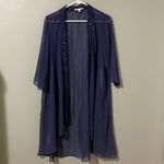 Oleg Cassini  Tank and Kimono Set Navy size‎ 16w Photo 9