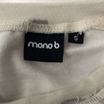 Mono B rayon soft military print oversize sweatshirt. Size Small. Gray Photo 3