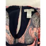 London Times Maxi Dress Paisley Print Sleeveless Pink Blue Size 16 Photo 2