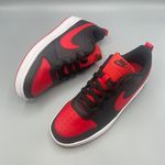 Nike Court Borough Low 2 Big Kids' Shoes/color Black/White/University Red Photo 4