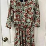 ZARA Structured Blouson Mini Dress Floral Retro Vibes (Size XS) Photo 6