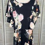 City Chic  Women's Plus Size Peplum Top Black/Floral-M/18 Photo 0
