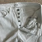 Good American  Good Boy Distressed Jeans White High Rise Cotton Womens Size 12/31 Photo 2