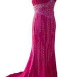 Vintage 90s Prom Dress Pink Size 4 Photo 0