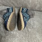 The Sak  Blue Embroidered Cut out Espadrille Flats - Size 7 Casual Resort Boho Photo 3