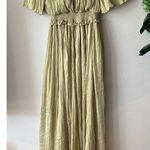 ASOS LONG PLEATED OFF THE SHOULDER MAXI DRESS SIZE 4 Photo 1