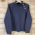 J.Crew fleece button cowl neck detail long sleeves pullover sweater Size XXLarge Photo 3