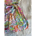 Lilly Pulitzer  Womens Pink Print Deanna Shorts Romper‎ Multicolor Straps Large Photo 2