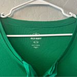 Old Navy ⭐️ bright green long sleeve tshirt with ruffles on chest size medium Photo 3